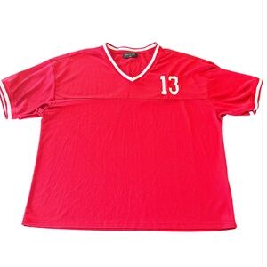 White Fox Boutique Hit A Home Run Red Jersey Size L/XL Excellent Condition